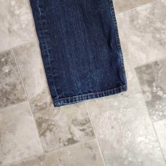 Mens Levi's 514 straight leg dark wash jeans 34 /32 - Picture 2 of 10